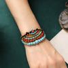 Original Thai ethnic style woven bracelet, Yunnan retro natural stone multi-layer Bohemian exotic style bracelet