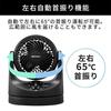 [Power Saving Measures] IRIS OHYAMA Fan Tabletop Macaron Mini Matte Design Left and Right Swing Quiet Compact TAF-MKM10-B Black