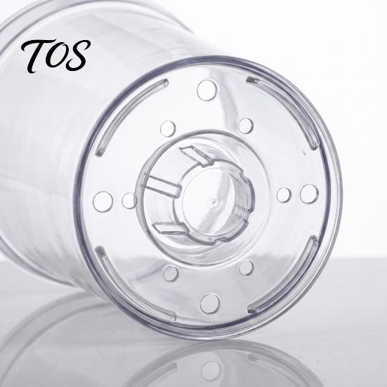 High Transparency Pet Material Planter Clear Orchid Pot with Drainage Holes, Plastic Phalaenopsis Planter, Root Large Size Nursery Pots for