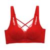Thin hole cup, lace, comfortable chest, no steel ring, closed pair of breasts, bra cover gathered and adjusted