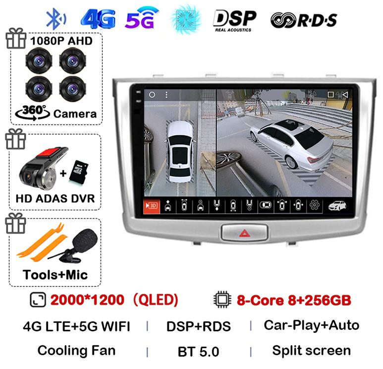 Android 14 Carplay Auto WIFI+4G For GREAT WALL Hover Haval H6 2016 2017 2018 Car Radio Multimedia Player Navigation Stereo GPS