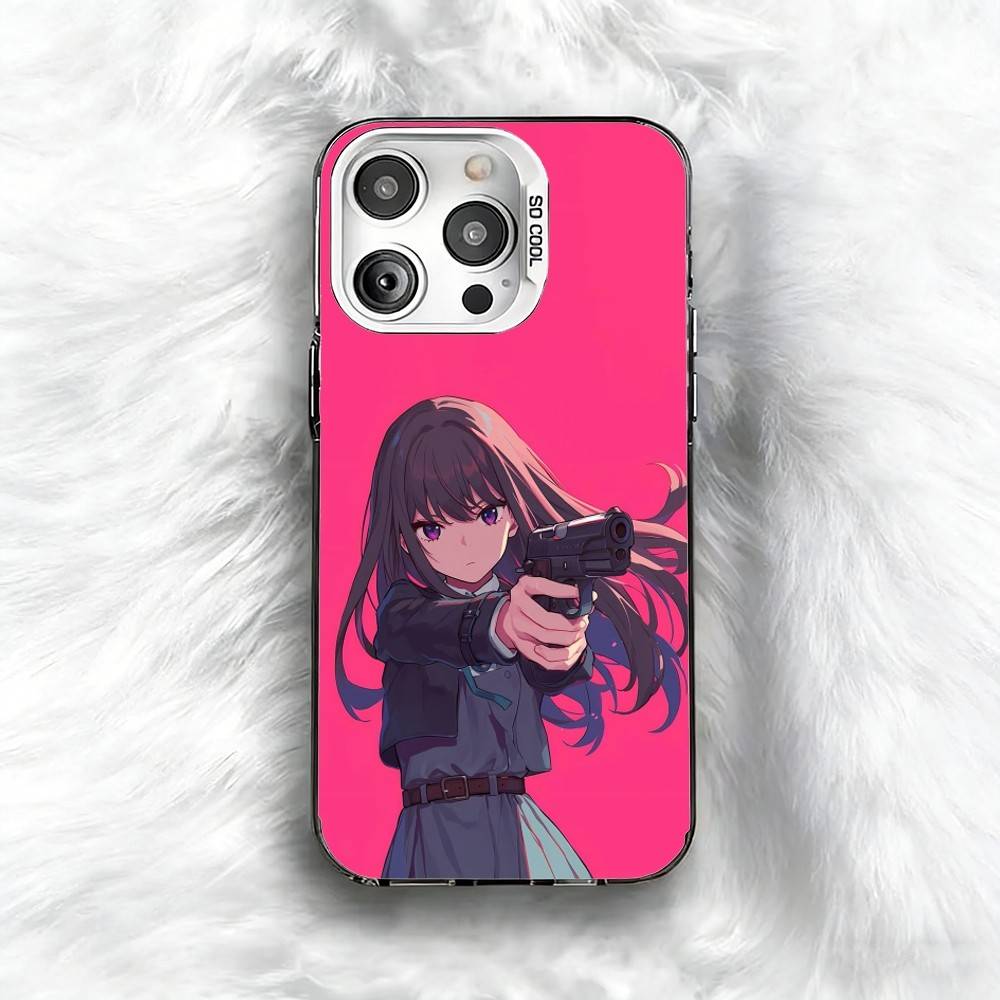 DA I-Inoue T-Takina  Phone Case For iPhone 16 17 15 14 12 13 Pro Max Black Color Shockproof Cover