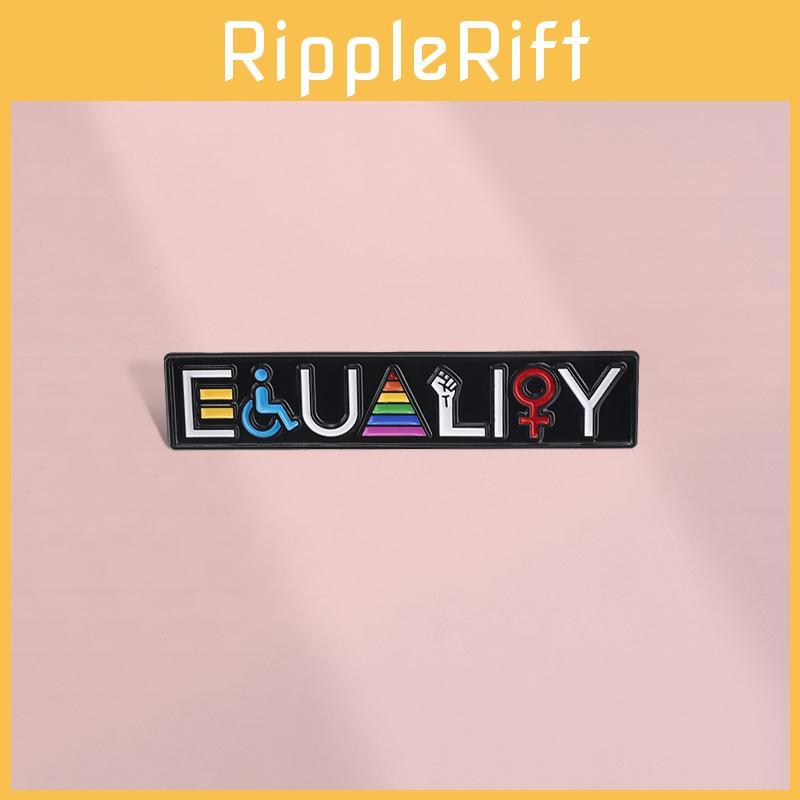 Striped Rainbow Unique Cartoon Metal Badge Colorful Enamel Brooch For Clothing Bags And Items Personal