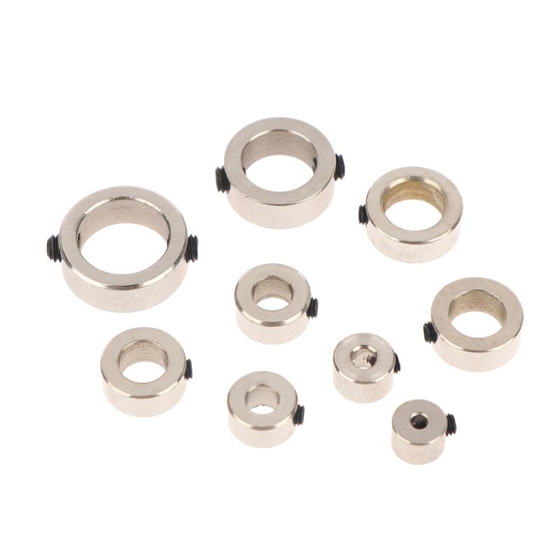 10Pcs Lead Screw 304 Stainless Lock Collar Block Ring Axis Sleeve Bore 2/3/4/5/6/7/8/10/12Mm For Diy 3D Printer Cnc Router