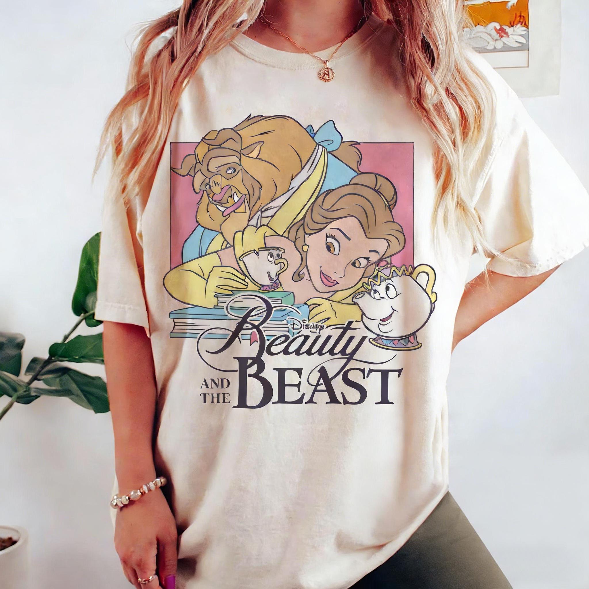 

2026 Summer Beauty and The Beast Graphic Tshirt Unisex Unisex Cotton Quality Casual Loose Short Sleeve Classic Unisex 4XL