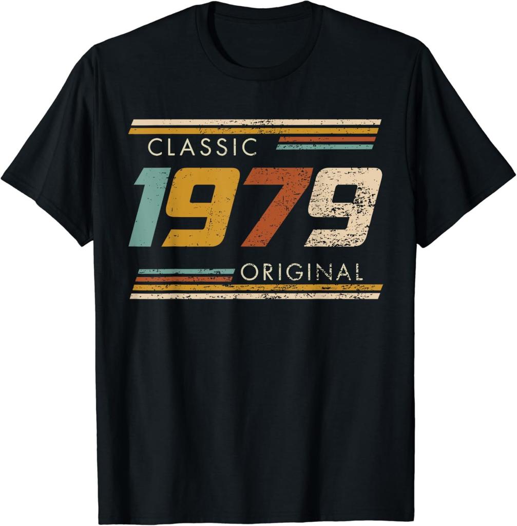 Καλοκαιρινή Ανδρική Μπλούζα T-shirt Vintage 1979 Εκτύπωση T-shirts Oversized T Shirt Top Ανδρικά Ρούχα Εξωτερικού Χώρου Streetwear Κοντομάνικο Πουλόβερ
