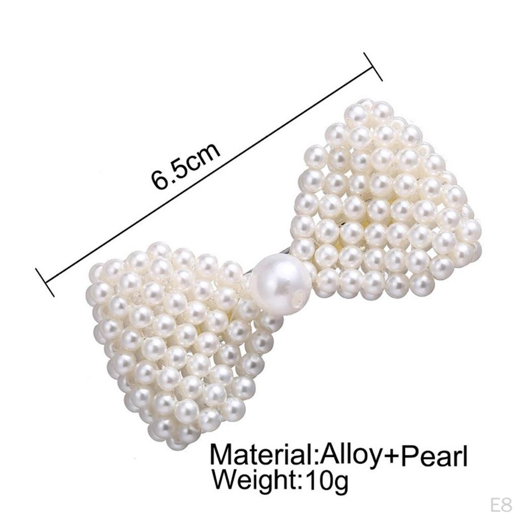 Pearls Hair Pin Barrettes Flower Brooch Lady Womens Jewelry Valentines Day Gifts