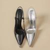 Fashion Summer Women High Heels Sandals Pointed Toe Shoes Sexy Slingback Shoes Women 2025 Trend Designer Dress Sandals Sandalias Mujer