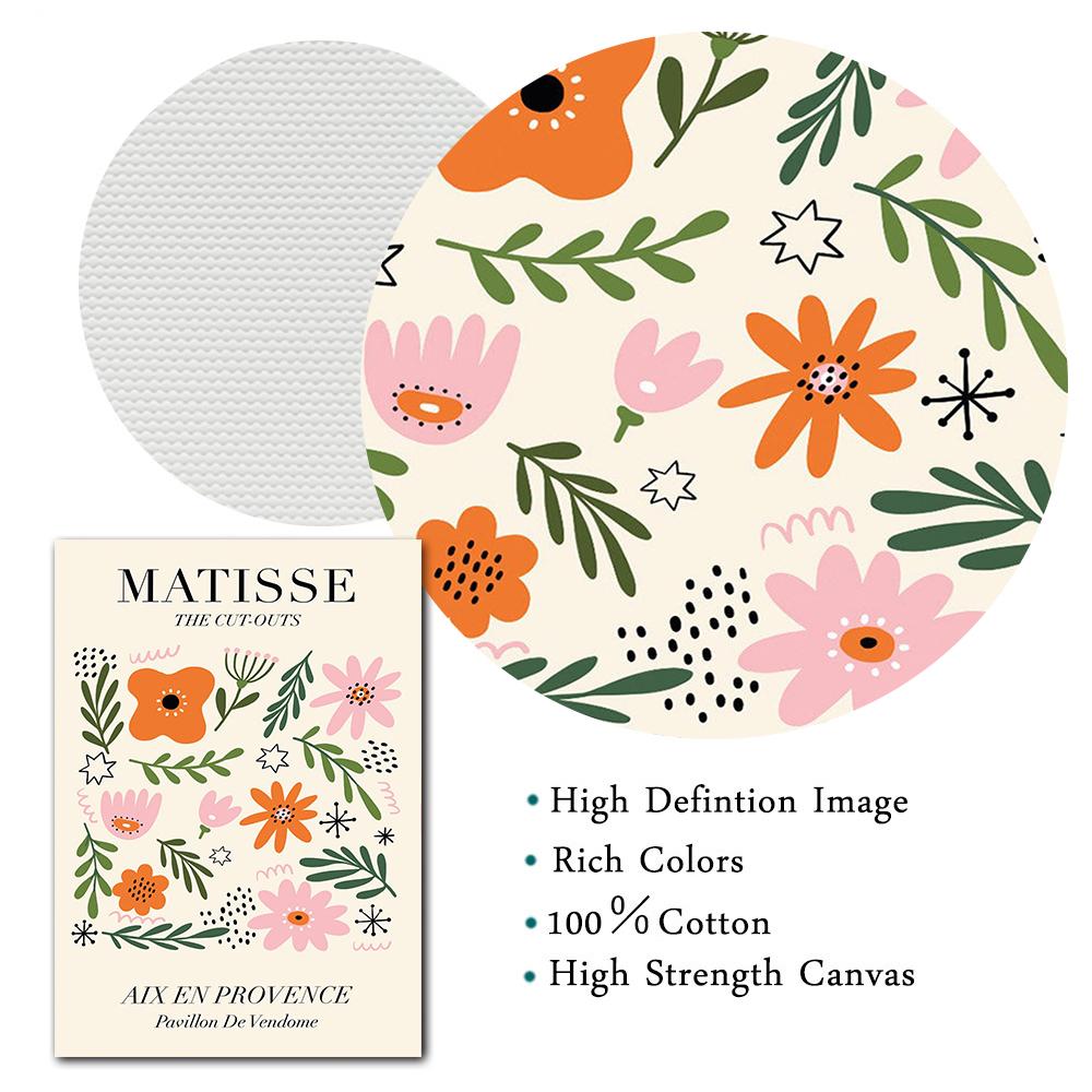 Abstract Colorful Flower Market Matisse Japan Wall Art Canvas Painting Nordic Posters And Prints Wall Pictures Home Decortion