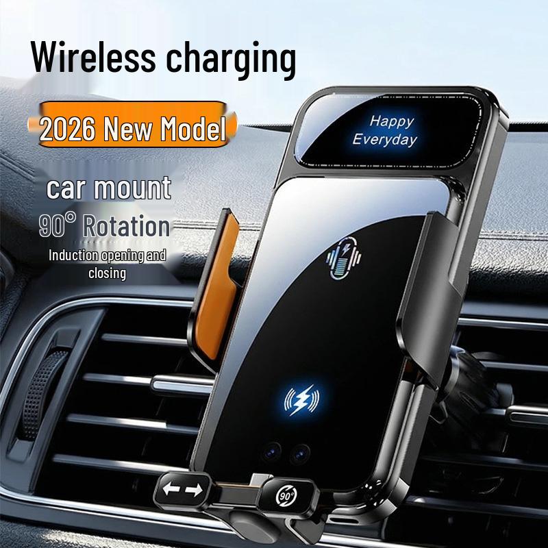 2026 Universal Wireless Charging Car Phone Holder with Electric Clamping
