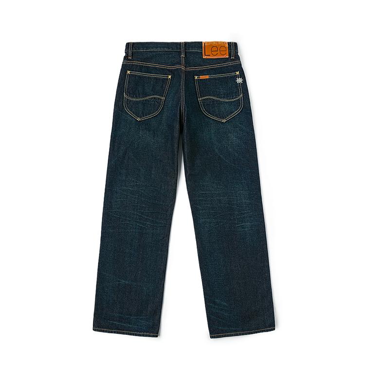 Lee Jeans Men's Dark Blue Moderate Straight Fit Pants LMB010141101261A09322