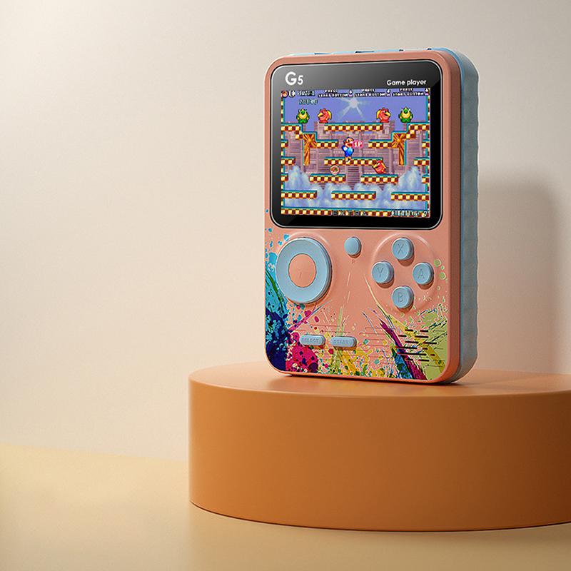 G5 Retro Handheld-Spielkonsole Mit 500 Klassischen Spielen 3,0-Zoll-Bildschirm Tragbare Wiederaufladbare Spielmaschine Kindergeschenk