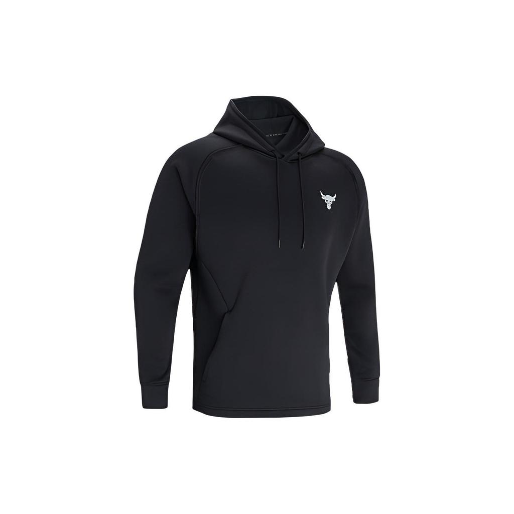 Under Armour Pánská prodyšná mikina s kapucí Project Rock Charged Cotton Fleece Černá 1367033-001