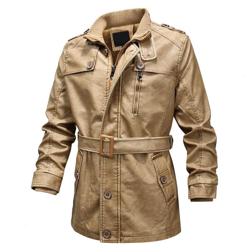 coat type leather jacket