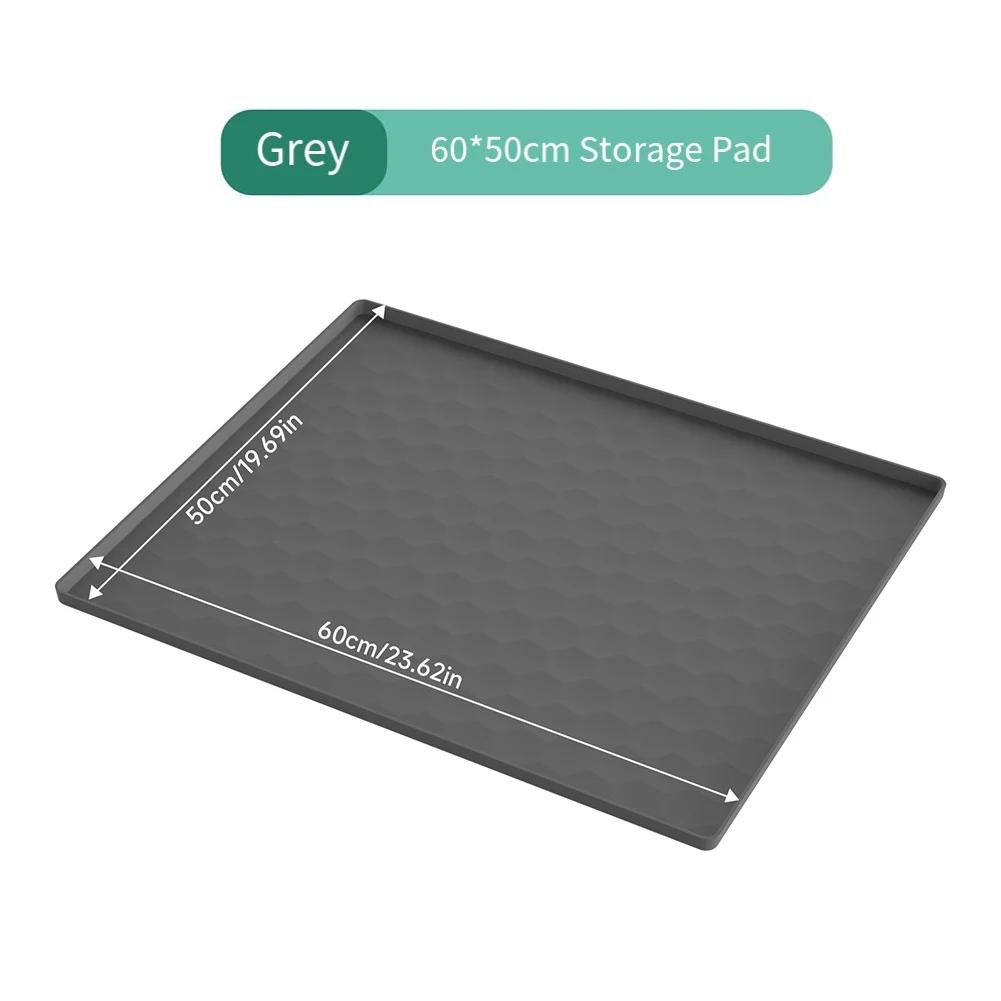 Bedside Commodes Mat,Bedside Portable Toilet Silicone Mat With Raised Edge High-selling Tool Accessories