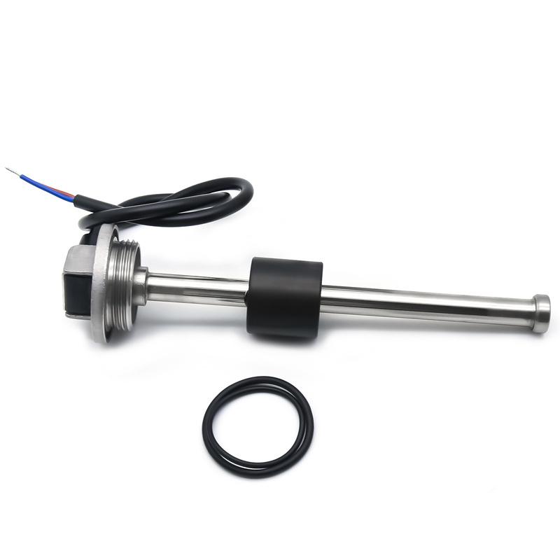 ZMFJH 0-190OHM 52MM Vattennivåmätare Rött Ljus 100-600MM Vattennivåsensor 41.5MM Gänga BSP1 1/4 för Bil Båt Yacht Husbil