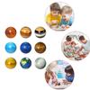 9/12Pcs Pu Earth Sponge Ball Toy Hand Wrist Exercise Squeezing Foam Ball Educational Gift Planets Sponge Globe Decompression Toy