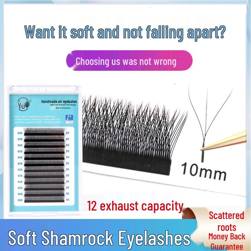 

Clover Grafting Soft YY Eyelashes 0.05 - Y-Shaped Mixed Pack for Salon Use (2021)