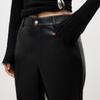 ONLY Women's Commuter Faux Leather Micro-Flare Pants