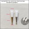 In Stock 10g Eye Cream Empty Tube - Milky White Refillable Skincare Cosmetics Packaging 