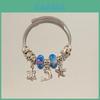 Multi Element Sea Theme Bangle With Heart And Sunflower For Trendy Women