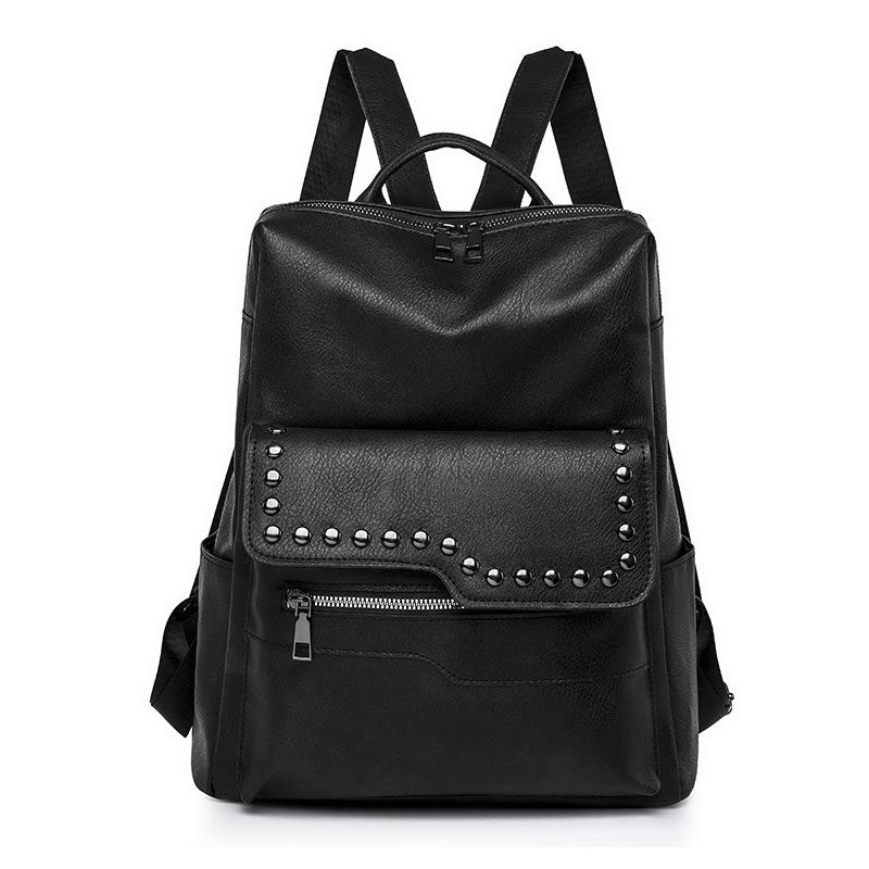 

Bags Women s, Sports Backpacks Retro Versatile Backpacks Women s Soft Leather College Backpacks Premium Sense Going Out Backpacks чорний