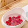 Kitchen Drain Basket Fruit Bowl Plastic Rice Washing Bowl Colander Rice Bowl Strainer Basket Homes Kitchen Organizers