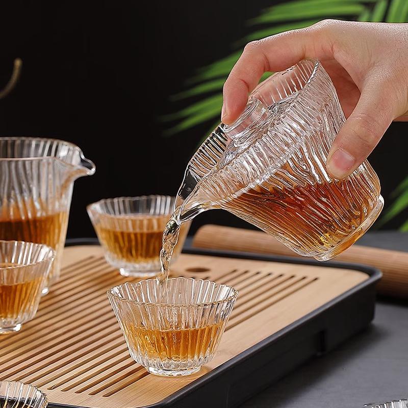 Aigeliya Mingya 8-Piece Glass Tea Set