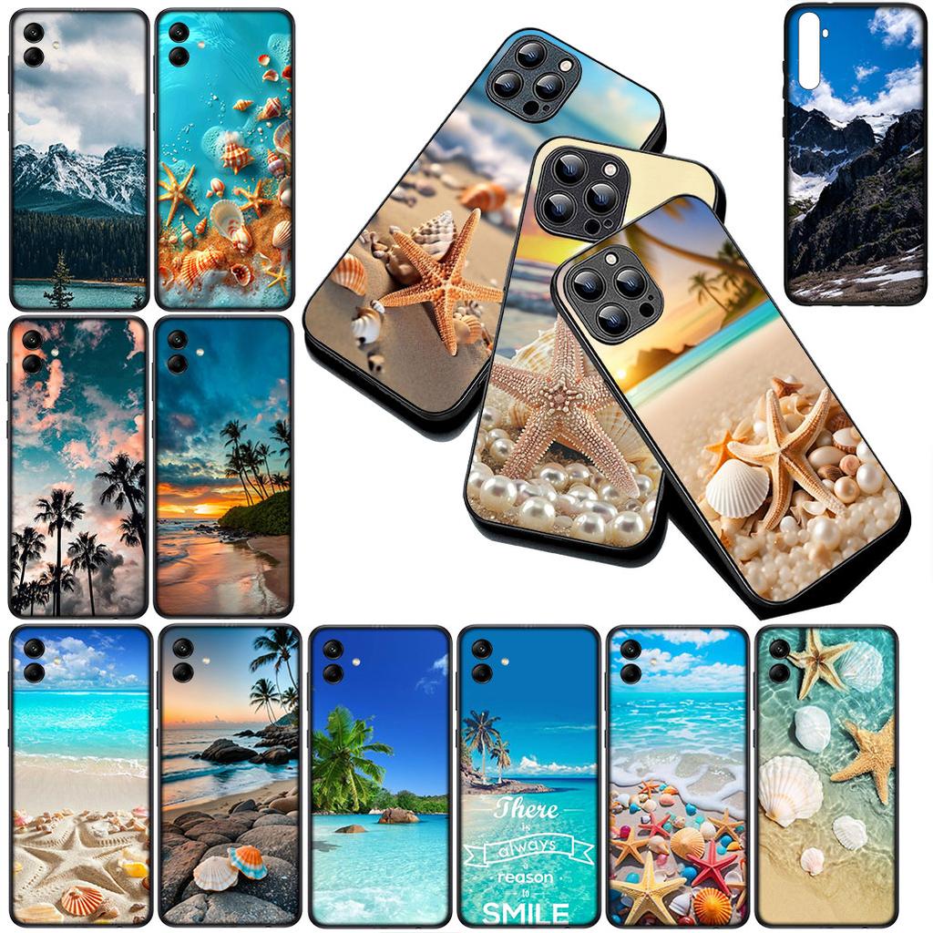 for Samsung Galaxy S20 S22 S21 FE Ultra Plus A07 A17 A15 A16 A25 A57 A37 Phone Case Mountain Sea Wave Beach Travel landscape
