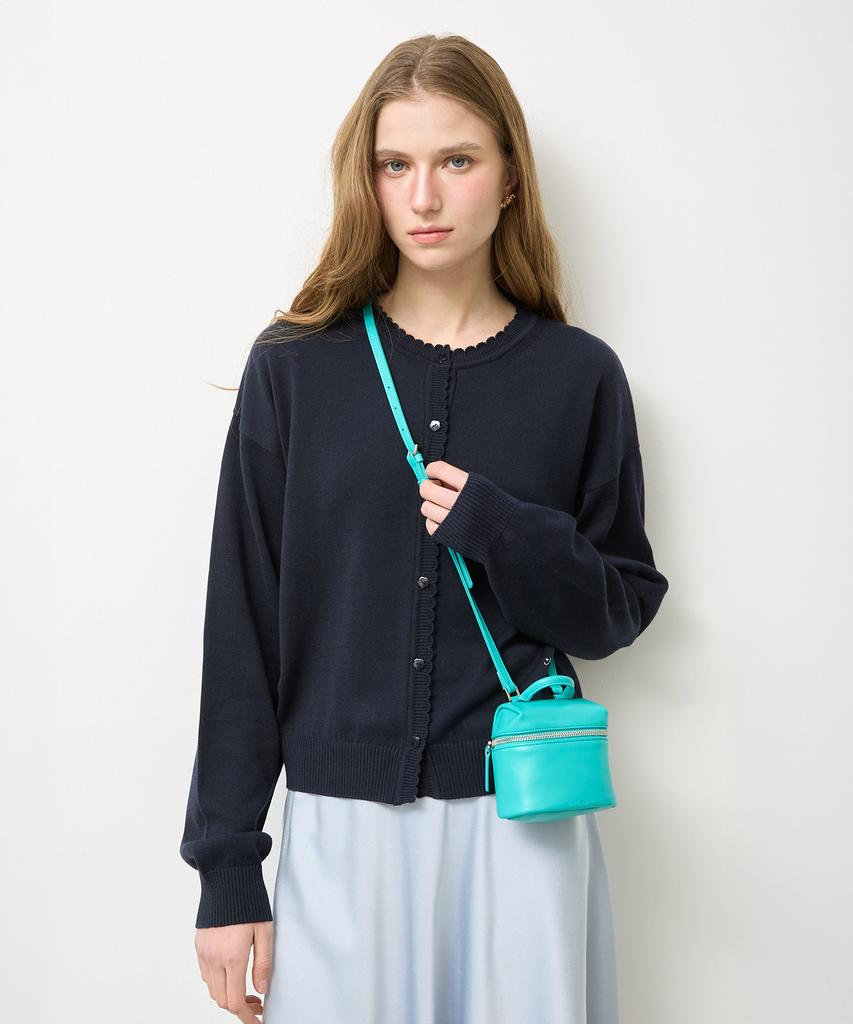 New Looky Cross Mini Leather Bag _Aqua