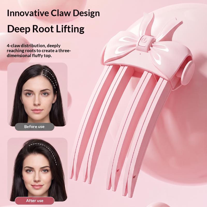 Wireless Heated Volumizing Root Lift Clip For Flat Fine Hair Portable Travel Styling Tool Comb Volumizer Crown Lifting Portable