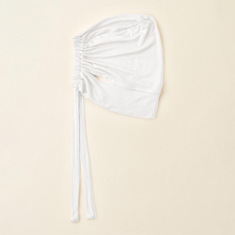 

Adjustable Modal Jersey Inner Caps Muslim Women Under Hijab Cap With Ear Hole Inner Hijab Cap Round Forehead Underscarf Bonnet