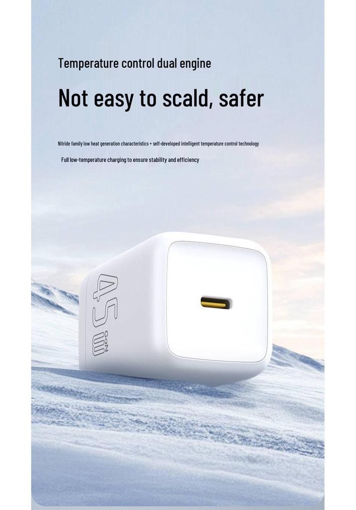 PISEN 45W USB-C Fast Charger for Apple 17 Pro Max, 110V Adapter and Cable Included
