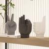 2025 New Modern Style Geometry Gesture Sculpture Resin Abstract Hand Love Statue Figurines Creative Wedding Home Living Room