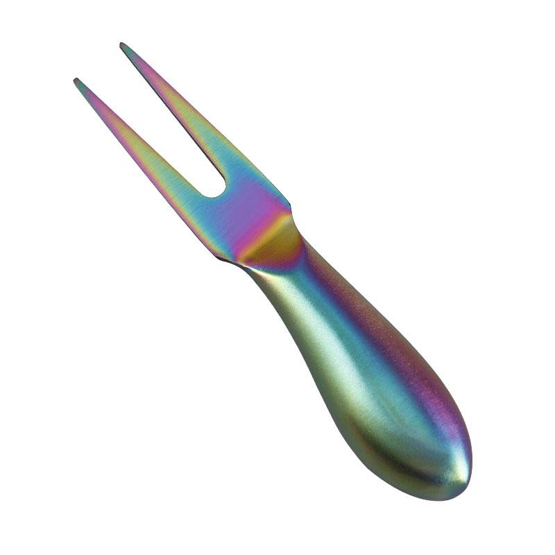 Stainless Steel Titanium Cheese Knife with Hollow Handle