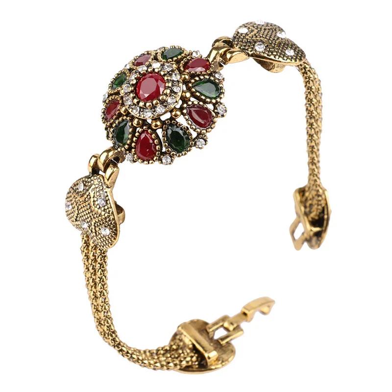 

Luxury Shiny Colorful Zirconia Flower Bracelet Women s Fashion Gorgeous Clasp Opening Bracelet Valentine s Day Jewelry Gift