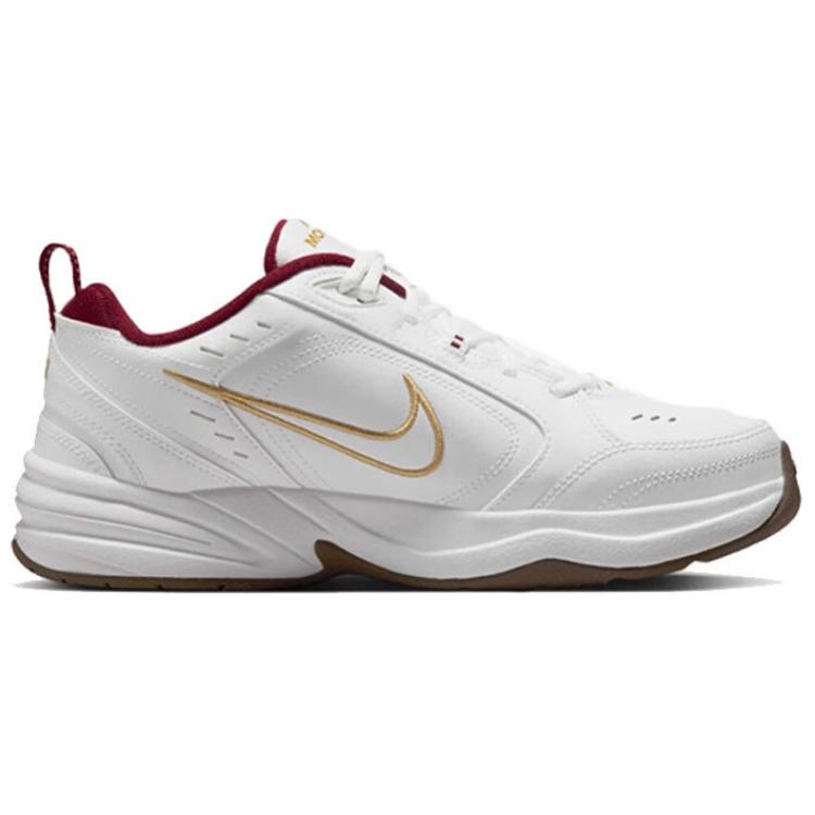 Nike Air Monarch 4 Anti Slip Wear Resistant Low Top Casual Shoes Unisex White