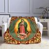 Virgin Mary Faith Print Blanket Flannel Soft Comfort Blanket Home Travel Blanket Kids Warm Blanket picnic blanket birthday gift