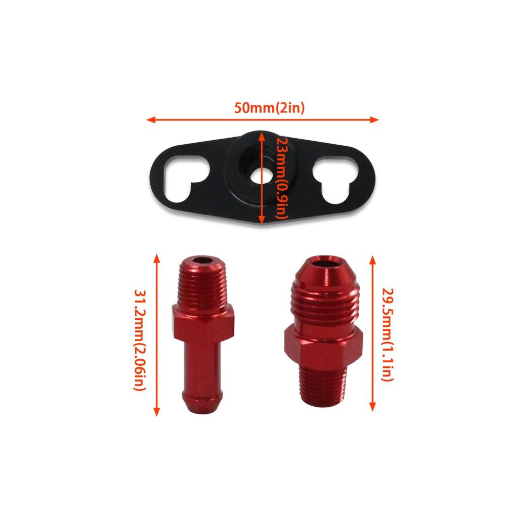 Car Fuel Pressure Regulator Adapter Kit For Nissan Toyota SR20DET 240SX 1/8NPT