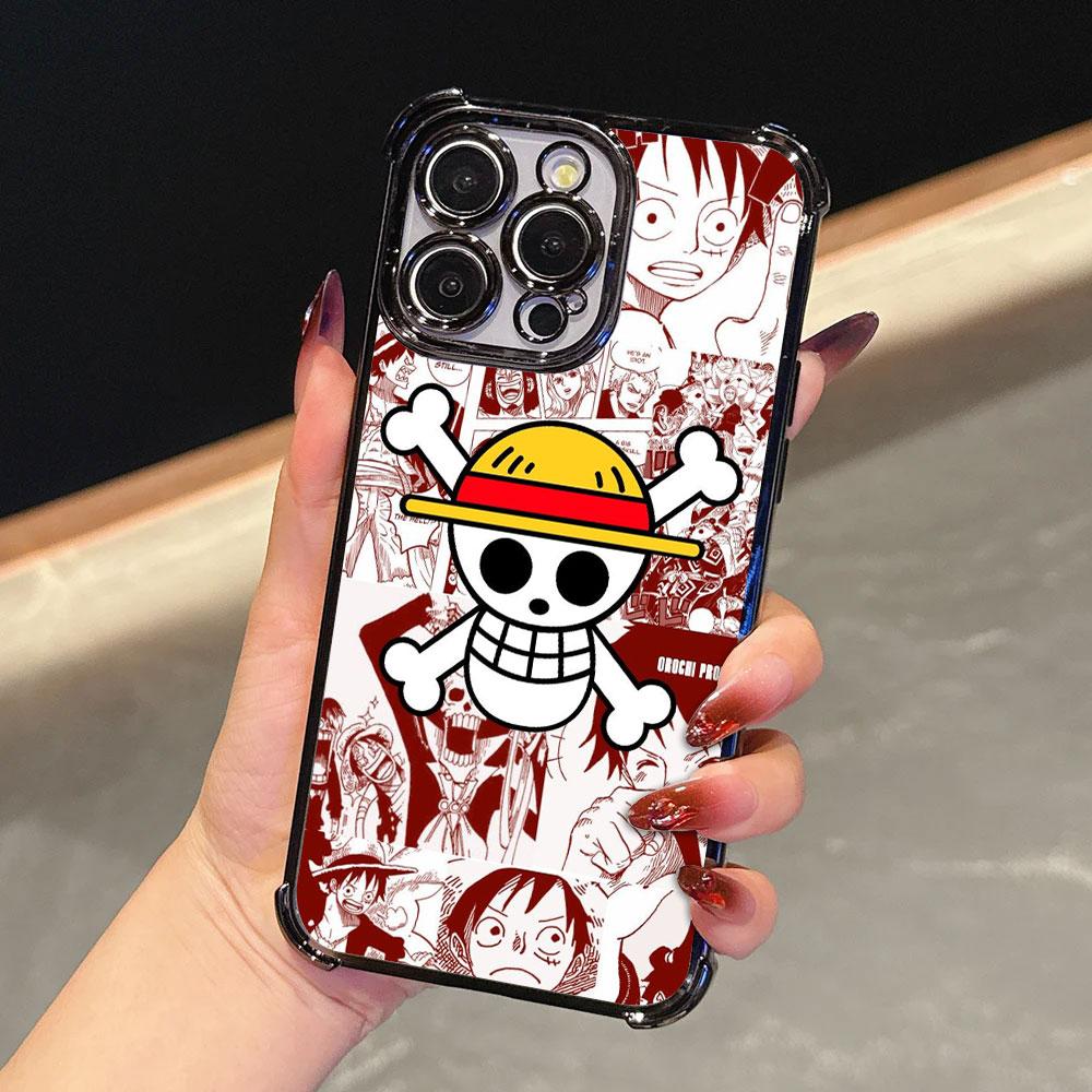 Anime One Pieces Soft Funda For iPhone 17 Pro 16 15 14 13 12 11 Pro Max Case 17 Plus 17E 16E 17Air Camera Protection Phone Cover