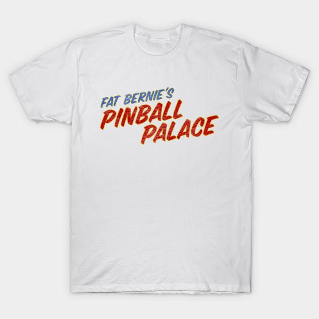 

Men Black Print T-shirt Fat Bernie S Pinball Palace No-Cut Transfer Paper Print Cotton Tshirt 4XL белый