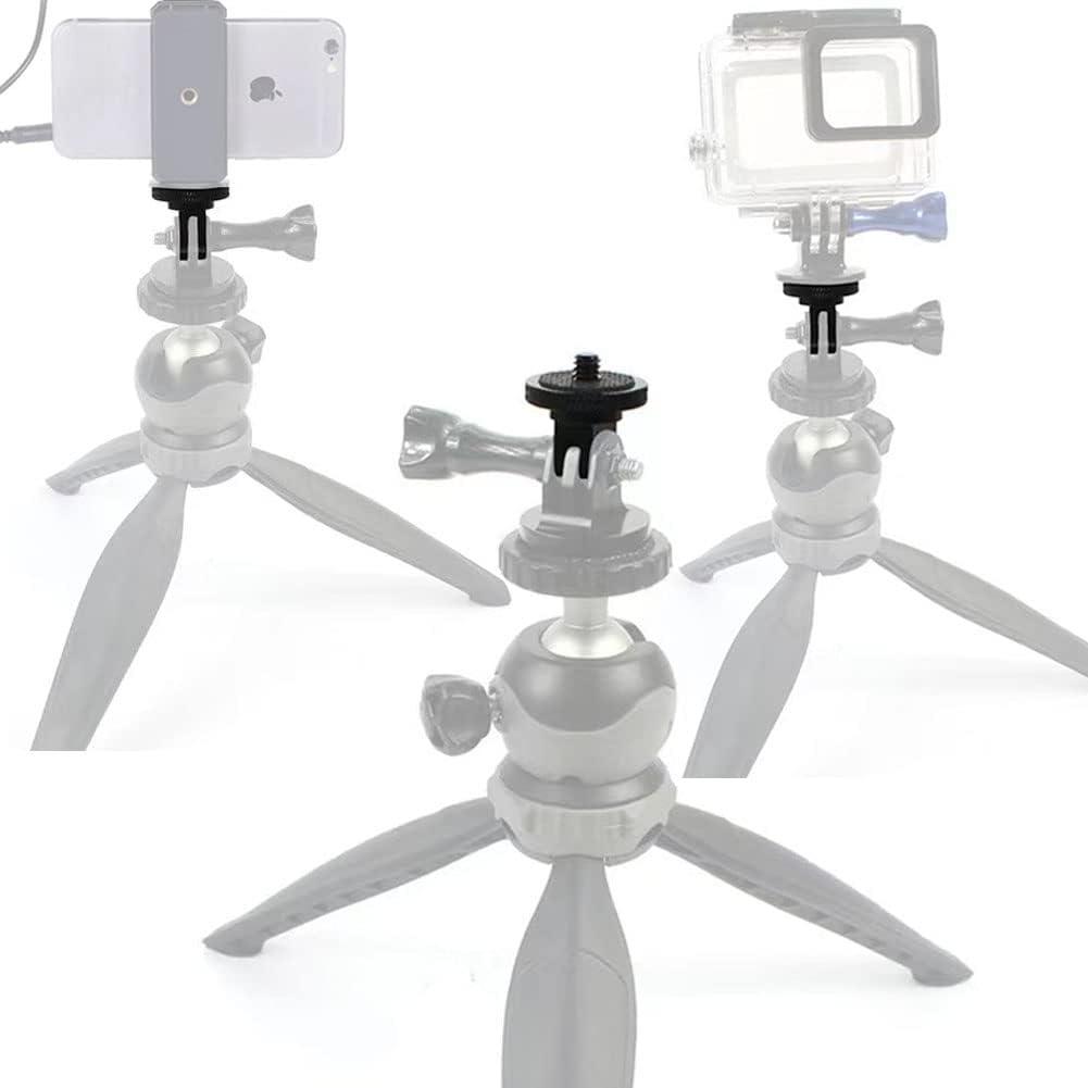 Adaptér pro stativový držák 1/4 z hliníkové slitiny nebo pro GoPro Hero 13 12 11 10 9 8 Insta360 X4 X3 DJI Osmo Action 5pro 4 3 Příslušenství pro kamery