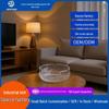 High-End Ice Pattern Glass Ashtray: Personalized Creative Cigarette Holder for Home, Office & Car