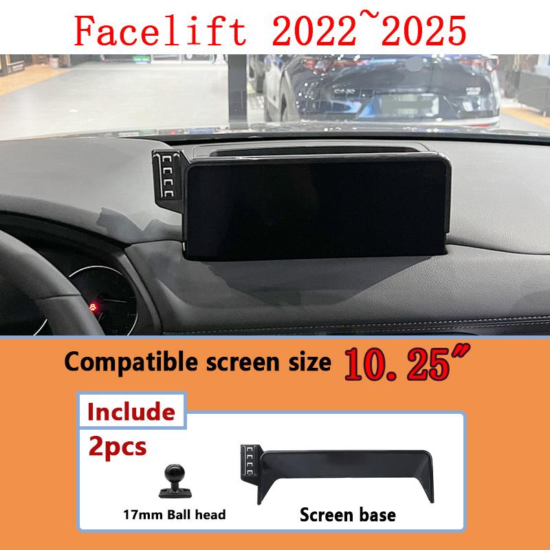 LHD Für Mazda CX-5 KF MK2 2017~2025 Auto Handyhalter Drehbarer GPS-Navigationsbildschirm Handyhalterung Halter Ständer Auto Zubehör