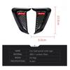 Black Carbon Fiber Look ABS Car Side Fender Ventilation Air Vent Cover Trim 2Pcs