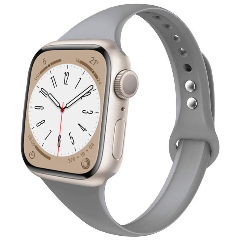 Slim strap for Apple watch ultra 2 3 band 49mm 46mm 44mm 41mm 45mm correa Silicone bracelet iWatch series 11 8 7 3 9 10 SE 40mm