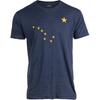 Alaskaanse Vlag | Alaska Trots Poollicht Grote Beer Polaris Heren Dames T-shirt