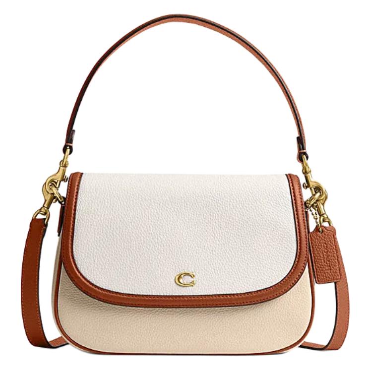 

Coach Legacy 26 Color Block Logo Leather Shoulder Crossbody Handbag Medium Women handbag Ivory CU100-B4RHR Basic Set (Bag+Dust Bag)