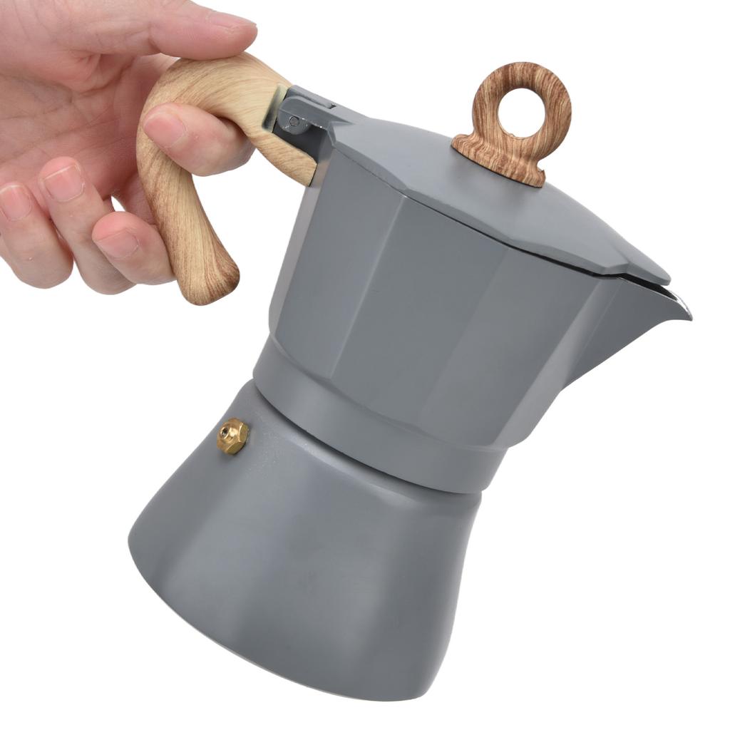 Stovetop Coffee Maker Classic Octagonal Style Coffee Making Pot for Camping Household Office150ML