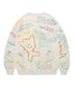 WACKY WILLY Graffiti Graphic Sweatshirt Oatmeal